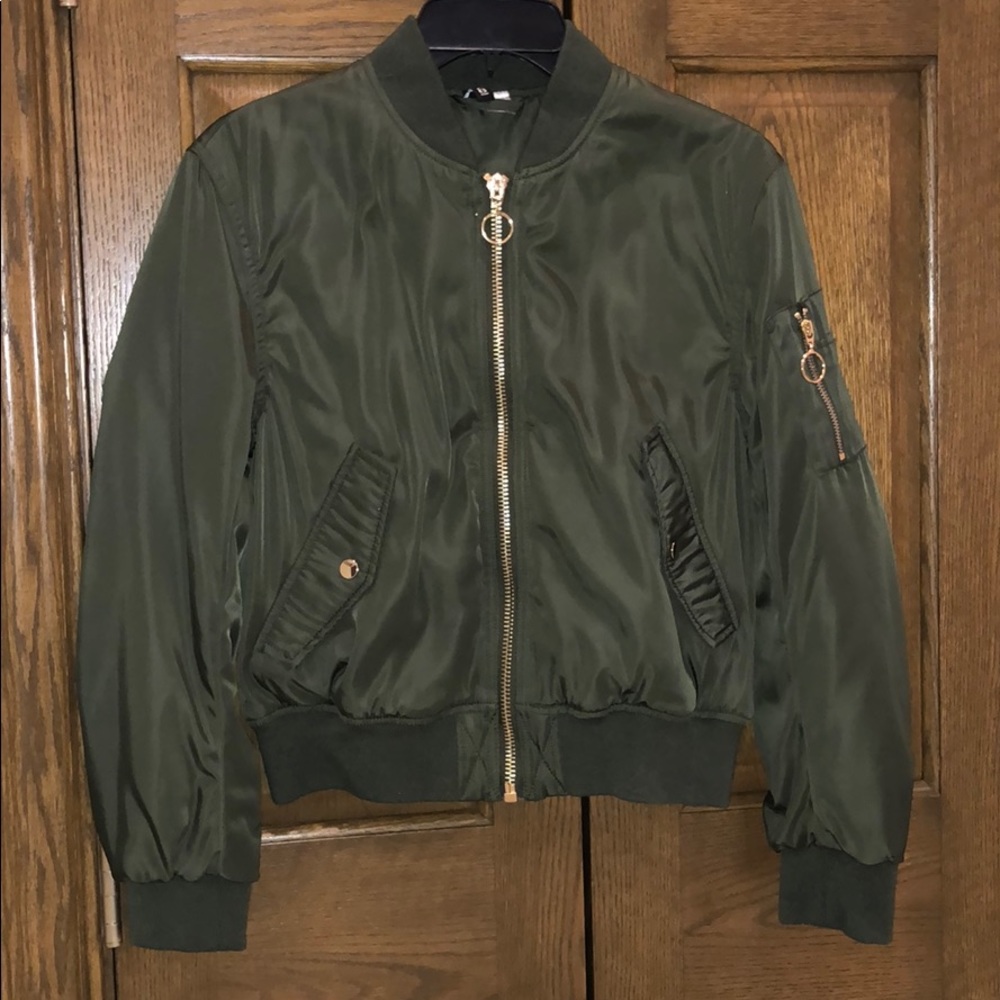 Green Bomber Jacket